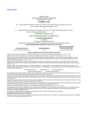 Thumbnail Weyerhaeuser
 10-K Annual Report 2025