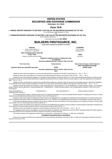 Thumbnail Builders FirstSource
 10-K Annual Report 2025
