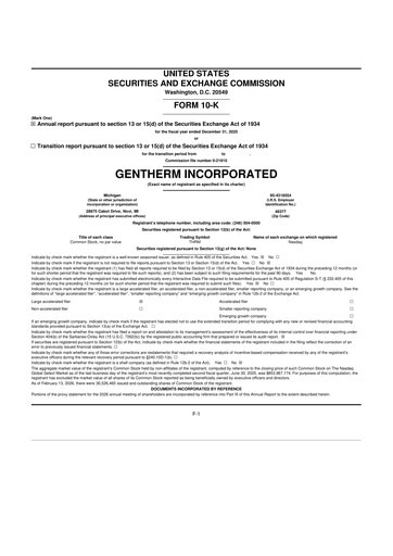 Thumbnail Gentherm 10-K Annual Report 2025