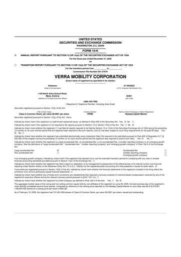 Thumbnail Verra Mobility 10-K Annual Report 2025