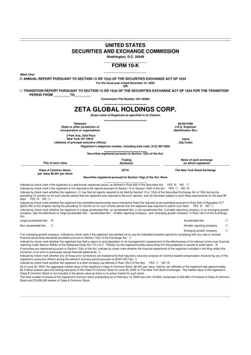 Miniature Zeta Global 10-K Rapport annuel 2025