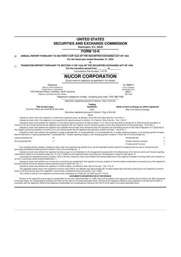 Thumbnail Nucor
 10-K Annual Report 2025