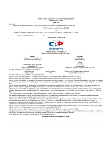 Miniature CrossAmerica Partners 10-K Rapport annuel 2025