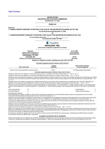 Vorschaubild Nuvalent 10-K Jahresbericht 2025