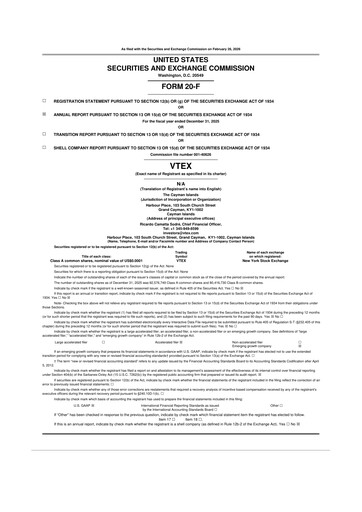 Thumbnail VTEX 20-F Annual Report 