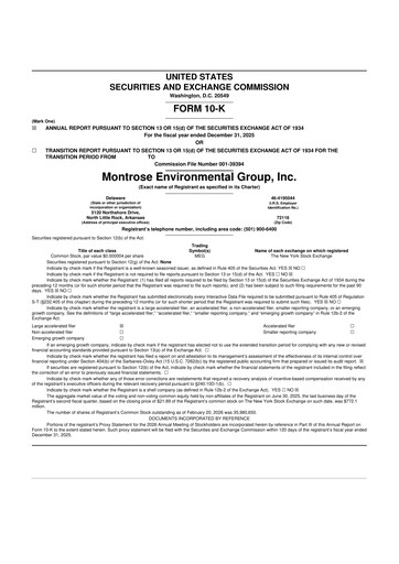 Thumbnail Montrose Environmental 10-K Annual Report 2025