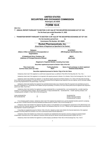 Thumbnail Rocket Pharmaceuticals
 10-K Annual Report 2025