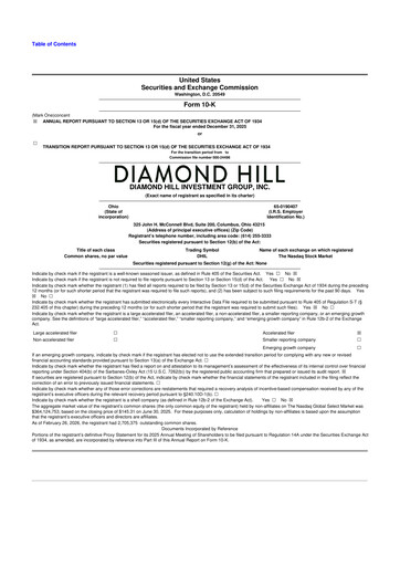 Thumbnail Diamond Hill Investment Group 10-K Annual Report 2025
