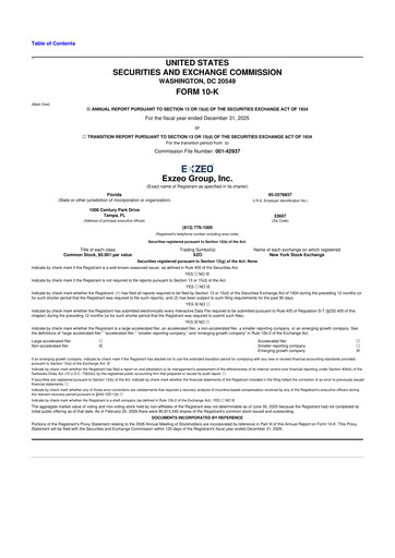 Vorschaubild Exzeo Group 10-K Jahresbericht 2025