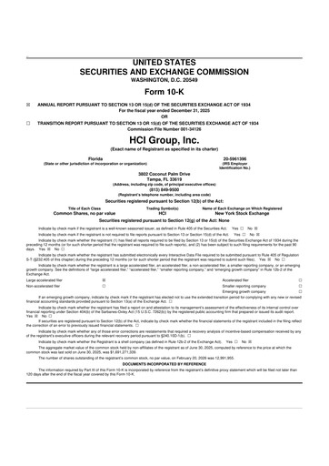 Thumbnail HCI Group
 10-K Annual Report 2025