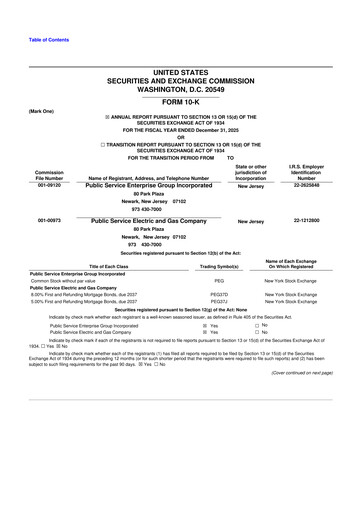 Thumbnail PSEG 10-K Annual Report 