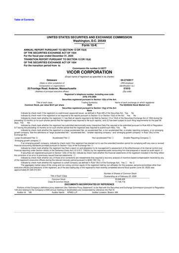 Thumbnail Vicor
 10-K Annual Report 2025