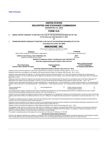 Thumbnail Immunome 10-K Annual Report 2025