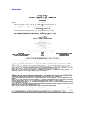 Thumbnail Immatics 20-F Annual Report 