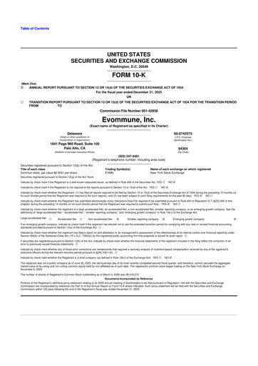 Miniature Evommune 10-K Rapport annuel 2025