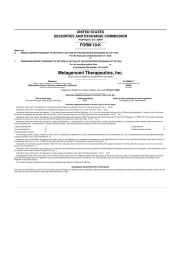 Vorschaubild Metagenomi 10-K Jahresbericht 