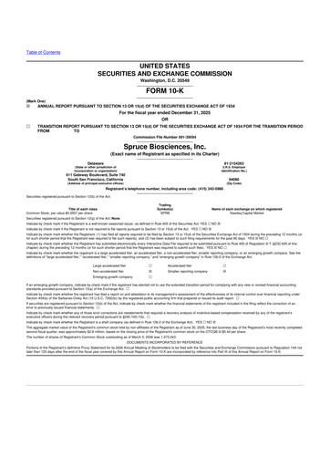 Thumbnail Spruce Biosciences 10-K Annual Report 2025