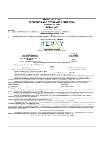 Thumbnail Repay Holdings 10-K Annual Report 2025