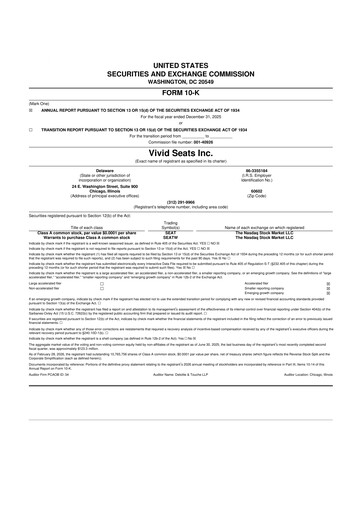 Thumbnail Vivid Seats 10-K Annual Report 2025