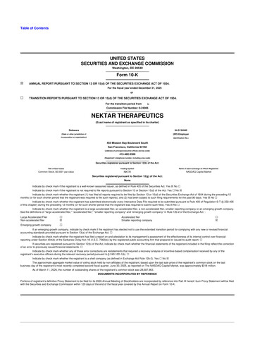 Thumbnail Nektar Therapeutics
 10-K Annual Report 2025