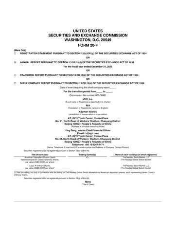 Miniature iQIYI 20-F Rapport annuel 2025