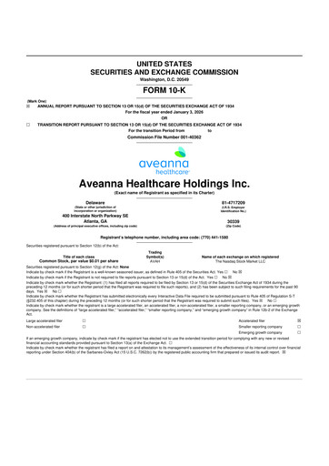 Thumbnail Aveanna Healthcare 10-K Annual Report 2026