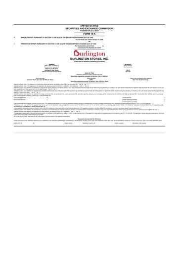 Thumbnail Burlington Stores 10-K Annual Report 2025