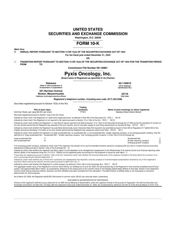 Thumbnail Pyxis Oncology 10-K Annual Report 