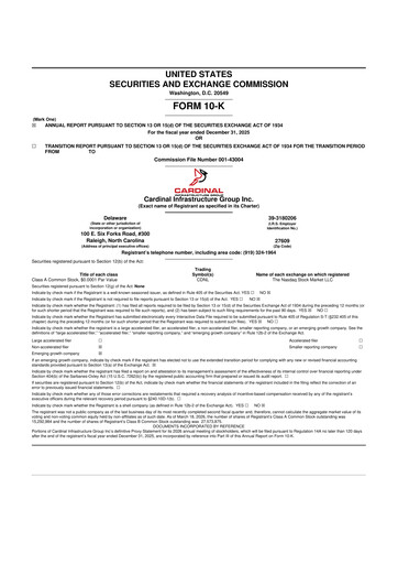 Thumbnail Cardinal Infrastructure Group 10-K Annual Report 2025
