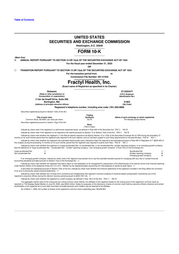 Vorschaubild Fractyl Health 10-K Jahresbericht 