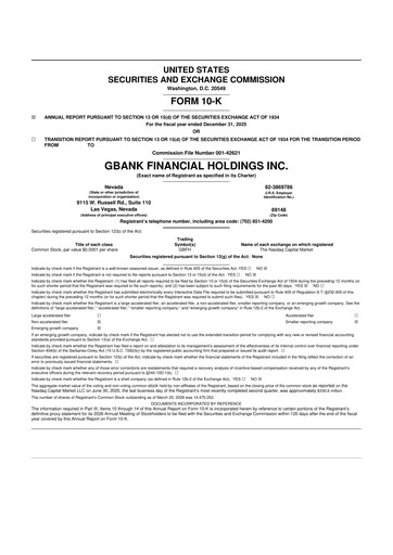 Thumbnail GBank Financial Holdings 10-K Annual Report 2025