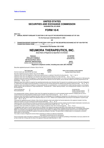Thumbnail Neumora Therapeutics 10-K Annual Report 