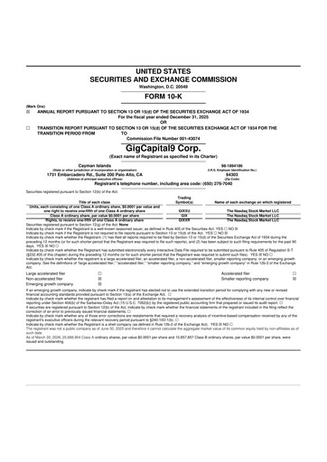 Thumbnail GigCapital9 10-K Annual Report 2025