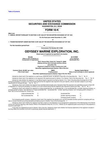 Thumbnail Odyssey Marine Exploration 10-K Annual Report 2025