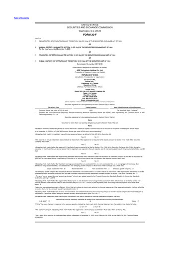 Vorschaubild ASE Group
 20-F Jahresbericht 2025