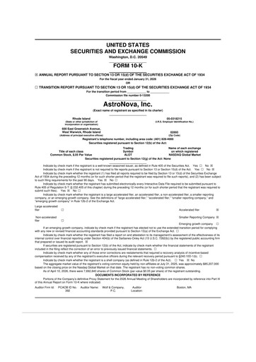 Thumbnail AstroNova, Inc. 10-K Annual Report 2026