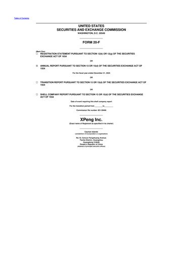 Thumbnail XPeng 20-F Annual Report 