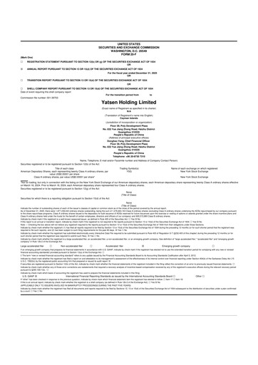 Thumbnail Yatsen Holding 20-F Annual Report 