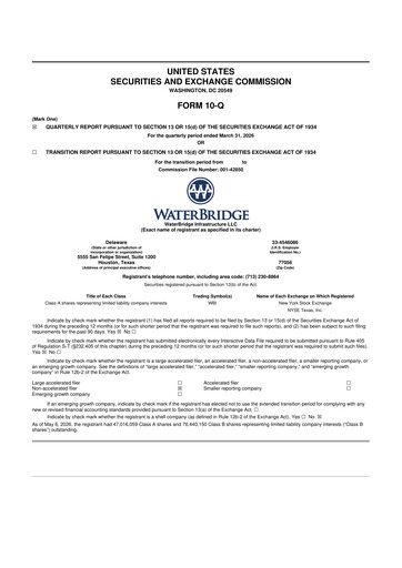 Thumbnail WaterBridge Infrastructure 10-Q Quarterly Report FY 