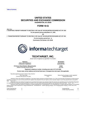 Thumbnail TechTarget 10-Q Quarterly Report FY2026 