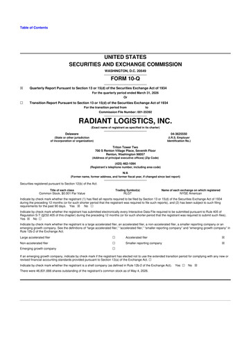 Thumbnail Radiant Logistics
 10-Q Quarterly Report FY2026 