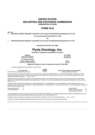 Thumbnail Pyxis Oncology 10-Q Quarterly Report FY 