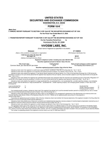 Thumbnail VivoSim Labs 10-K Annual Report 2026