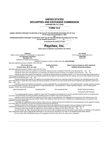 Thumbnail Paychex 10-K Annual Report 2026