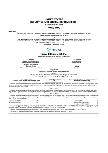 Thumbnail Enova International
 10-Q Quarterly Report FY2026 
