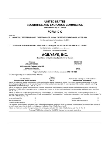 Thumbnail Agilysys 10-Q Quarterly Report FY2026 