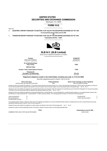 Vorschaubild SLB (Schlumberger) 10-Q Quartalsbericht 2026 