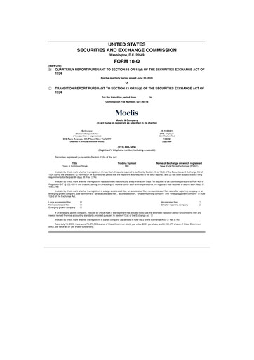 Thumbnail Moelis & Company 10-Q Quarterly Report FY2026 