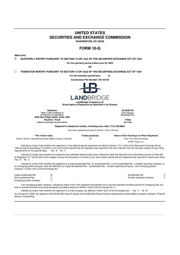 Thumbnail LandBridge 10-Q Quarterly Report FY2026 
