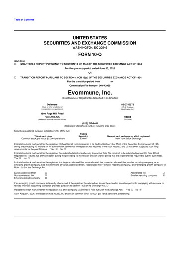 Thumbnail Evommune 10-Q Quarterly Report FY2026 